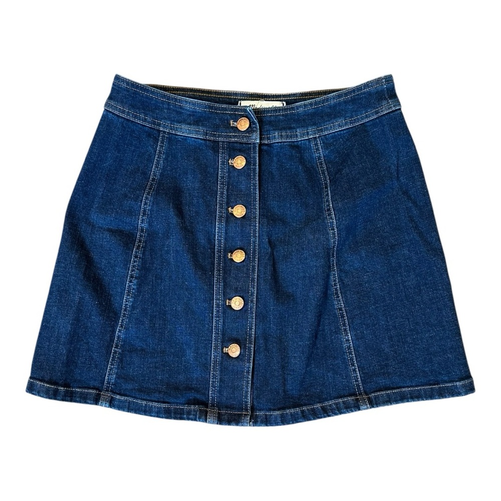 Madewell Dark Blue Denim Mini Skirt- Size 6